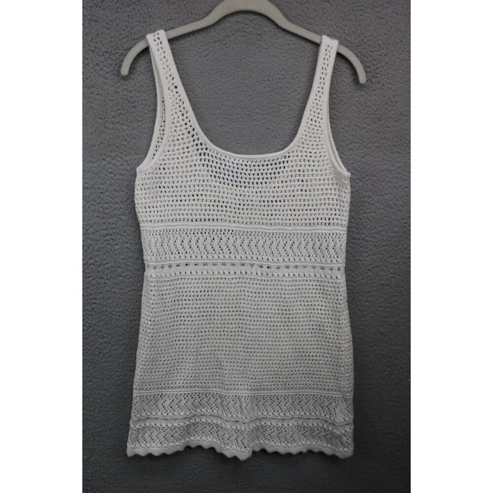 Hollister Sleeveless Crochet Tunic-Size Medium-Cottagecore-Beachy-BOHO